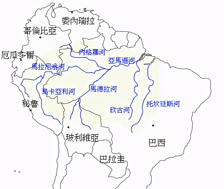 世界十大长河都流经哪些国家