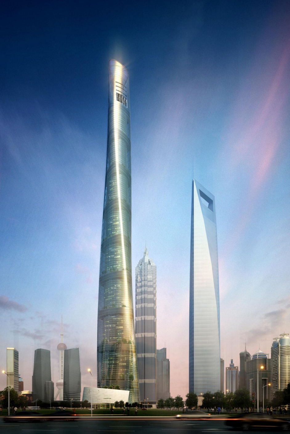 中国第一高楼，高度632米，总造价高达148亿元，外墙全使用玻璃安装