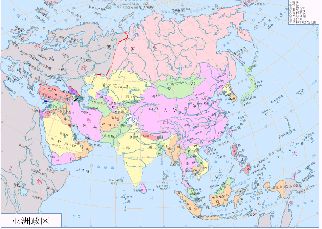 亚洲面积最大的国家和最小的国家相差3万多倍