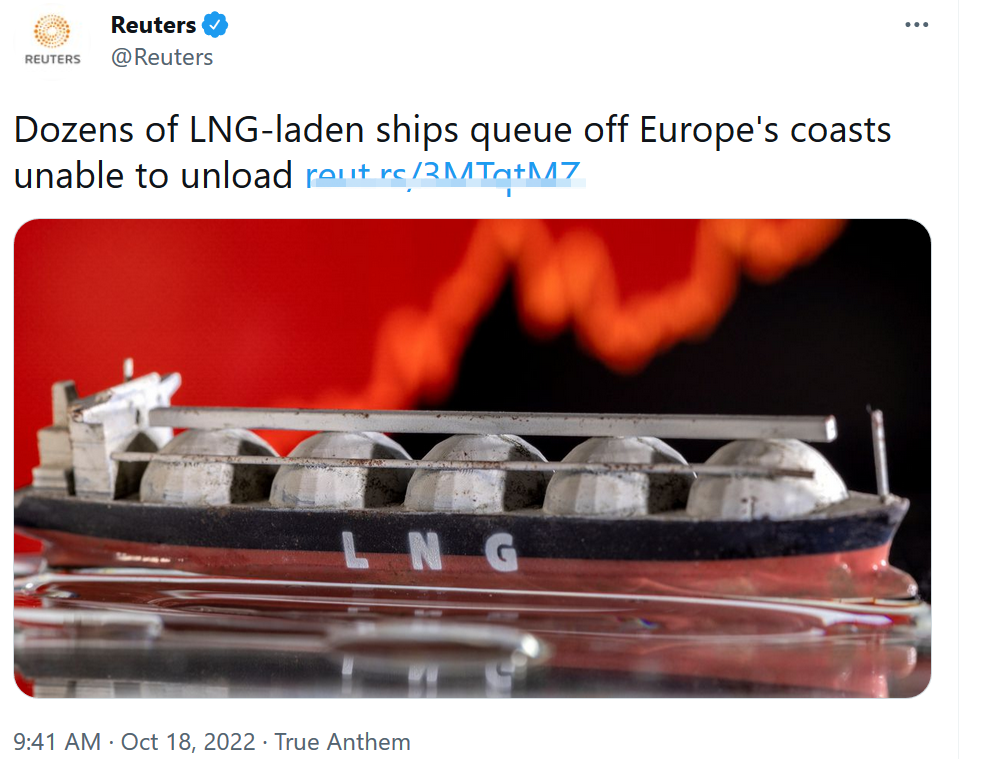 数十艘液化天然气船在西班牙排队，原因是什么
