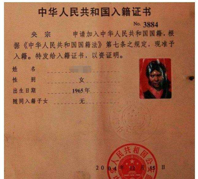 外国人加入中国国籍后属于什么民族