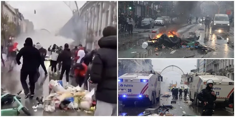 比利时爆冷输球 街头现骚乱