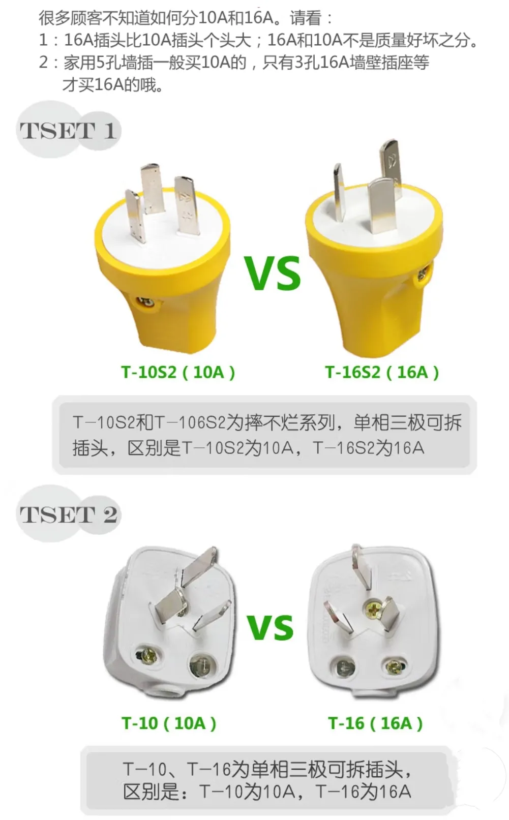 16A插座和10a插座的区别（有什么不同）