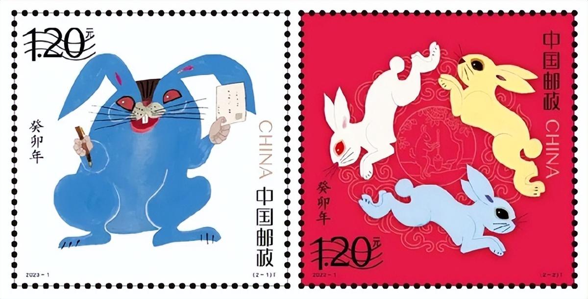 兔年邮票现“蓝兔子”遭吐槽