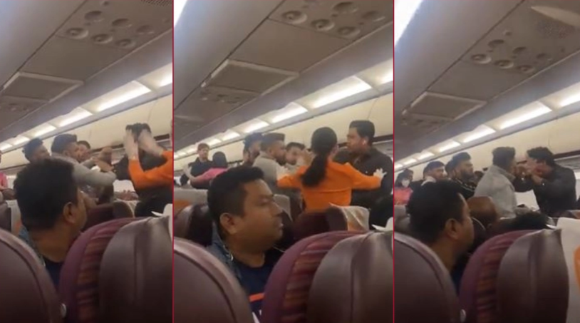泰国曼谷飞印度航班上演“群殴”