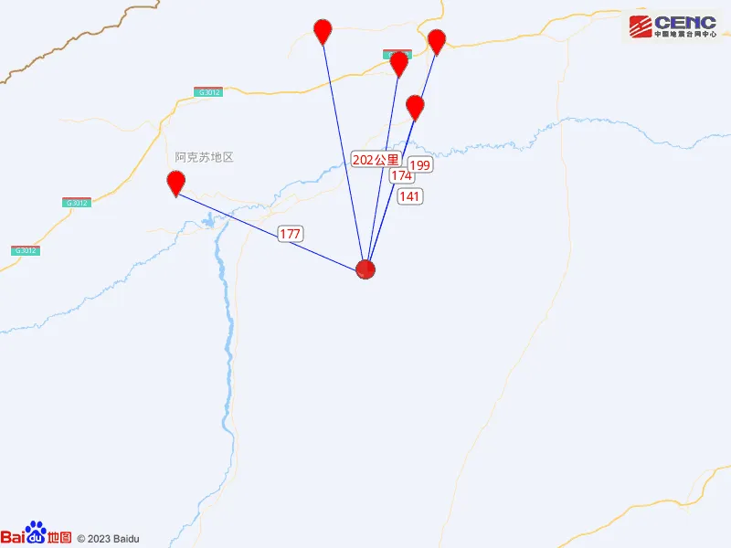 新疆阿克苏地区发生6.1级地震